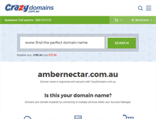 Tablet Screenshot of ambernectar.com.au